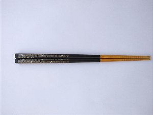 Hashi Preto com Flor Cinza