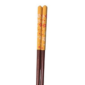Hashi Marrom amarelo florzinha