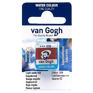 Aquarela Van Gogh Pastilha Light Oxide Red 339