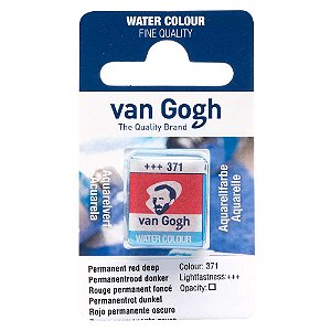 Aquarela Van Gogh Pastilha Permanent Red Deep 371