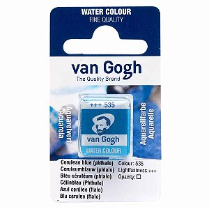 Aquarela Van Gogh Pastilha Cerulean Blue Phthalo 535