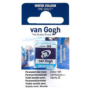 Aquarela Van Gogh Pastilha Permanent Blue Violet 568