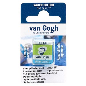 Aquarela Van Gogh Pastilha Permanent Yellowish Green 633