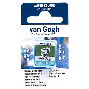 Aquarela Van Gogh Pastilha Hooker Green Light 644