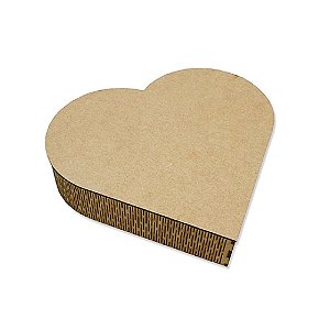 Caixa MDF Coração 15x15cm