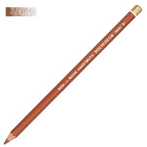 Lápis de Cor Avulso Polycolor Koh-I-Noor Light Brown 31