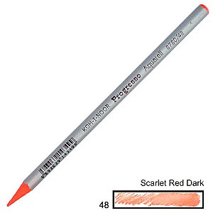 Lápis de Cor Aquarelável Integral Progresso Scarlet Red Dark 48