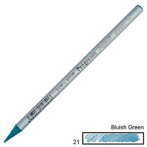 Lápis de Cor Aquarelável Integral Progresso Bluish Green 21