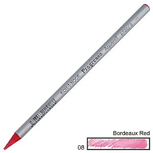 Lápis de Cor Aquarelável Integral Progresso Bordeaux Red 08