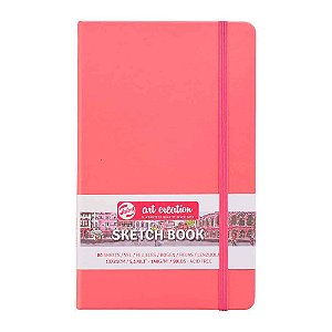 Caderno Sketchbook 13x21cm 140g 80 folhas Royal Talens Corel Red