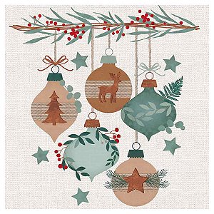 Guardanapo Decoupage de Natal 33x33cm com 20 unidades 019801