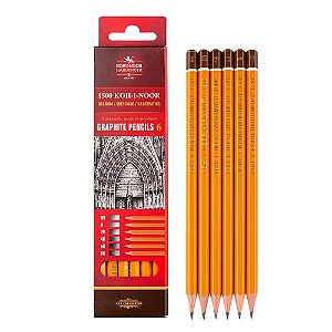 Kit de Lápis de Desenho Grafite Graduado Koh-I-Noor 6 Unidades