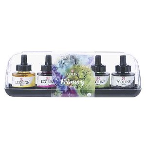 Kit Ecoline Talens Cores Primárias 5 Unidades 30ml