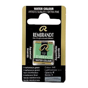 Aquarela em Pastilha Interference Green 848 Rembrandt
