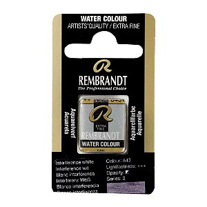Aquarela em Pastilha Interference White 843 Rembrandt