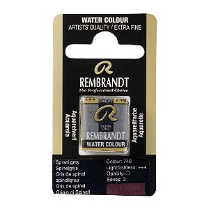 Aquarela em Pastilha Spinel Grey 749 Rembrandt