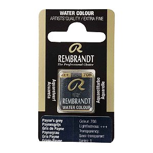 Aquarela em Pastilha Paynes Grey 708 Rembrandt