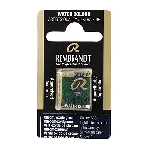 Aquarela em Pastilha Chromium Oxide Green 668 Rembrandt