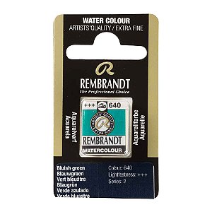 Aquarela em Pastilha Bluish Green 640 Rembrandt