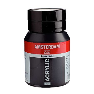 Tinta Acrílica Amsterdam 500ml 702 Lamp Black