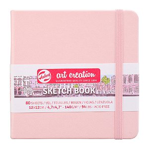 Sketchbook 12x12cm 140g Capa Dura – Royal Talens Art Creation – Pastel Rose