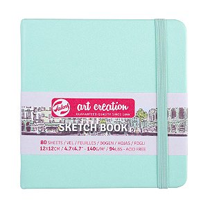 Sketchbook 12x12cm 140g Capa Dura – Royal Talens Art Creation – Fresh Mint