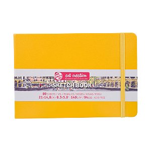 Sketchbook 21x14,8cm 140g Capa Dura – Royal Talens Art Creation – Gold Yellow