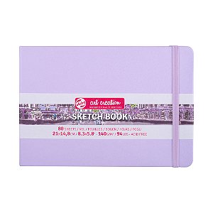 Sketchbook 21x14,8cm 140g Capa Dura – Royal Talens Art Creation – Pastel Violet