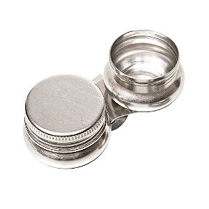 Godê Aço Inox Dupla com Tampa Rosca