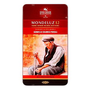 Lápis de Cor Aquarelável Mondeluz 12 Cores Koh-I-Noor