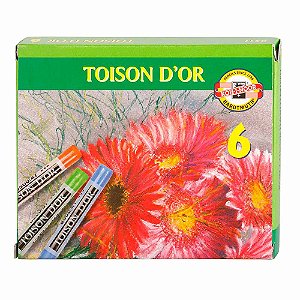 Giz Pastel Seco Toison D'Or 6 cores 8511