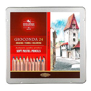 Lápis Pastel Seco Koh-I-Noor 24 Cores