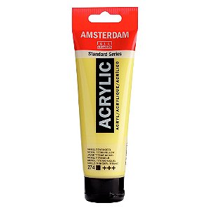 Tinta Acrílica Amsterdam 120ml 274 Amarelo Titânio Niquel