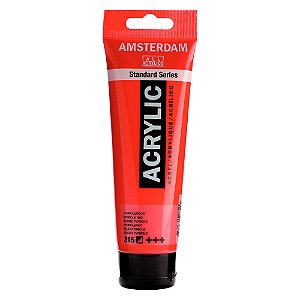 Tinta Acrílica Amsterdam 120ml 315 Vermelho Pyrrole