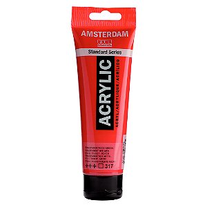 Tinta Acrílica Amsterdam 120ml 317 Vermelho Transparente Médio