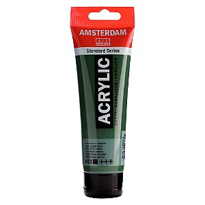 Tinta Acrílica Amsterdam 120ml 622 Verde Oliva Escuro