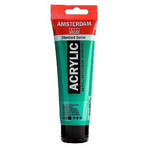 Tinta Acrilica Amsterdam 120ml 615 Verde Esmeralda