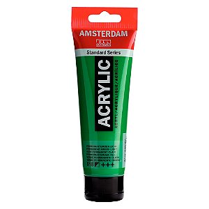 Tinta Acrílica Amsterdam 120ml 618 Verde Permanente Claro