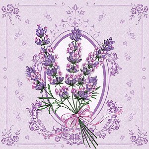 Guardanapo Decoupage Arranjo de Lavanda 33x33cm com 20 unidades