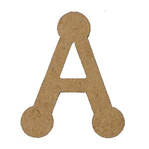 Letra MDF Cru 3cm A