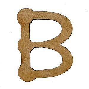 Letra MDF Cru 3cm B
