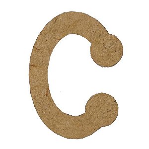 Letra MDF Cru 3cm C