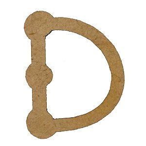 Letra MDF Cru 3cm D