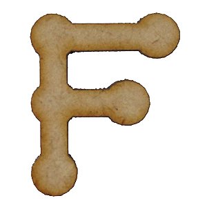 Letra MDF Cru 3cm F