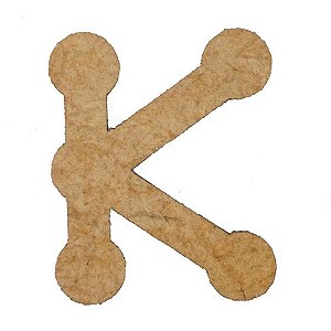 Letra MDF Cru 3cm K