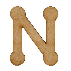 Letra MDF Cru 3cm N