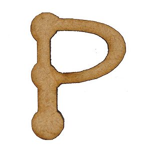 Letra MDF Cru 3cm P