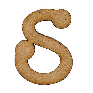 Letra MDF Cru 3cm S