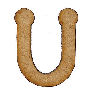 Letra MDF Cru 3cm U
