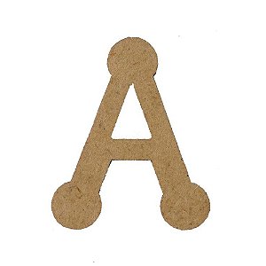 Letra MDF Cru 1,5cm A